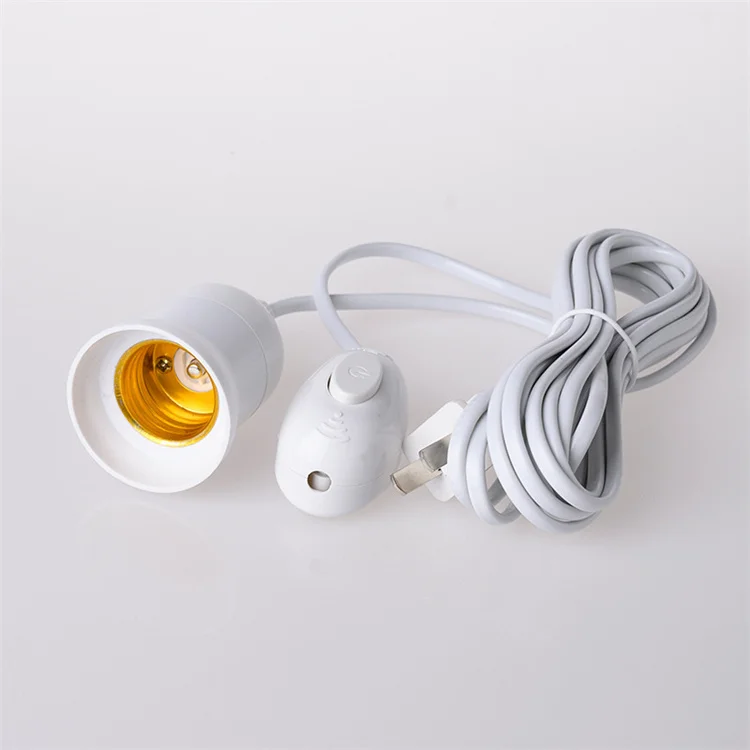 Аксессуары для освещения DIY cable Kit EU US 2-контактный штекер круглый/Твист 0 75 мм 18AWG текстильный кабель с 303 выключателем диммера