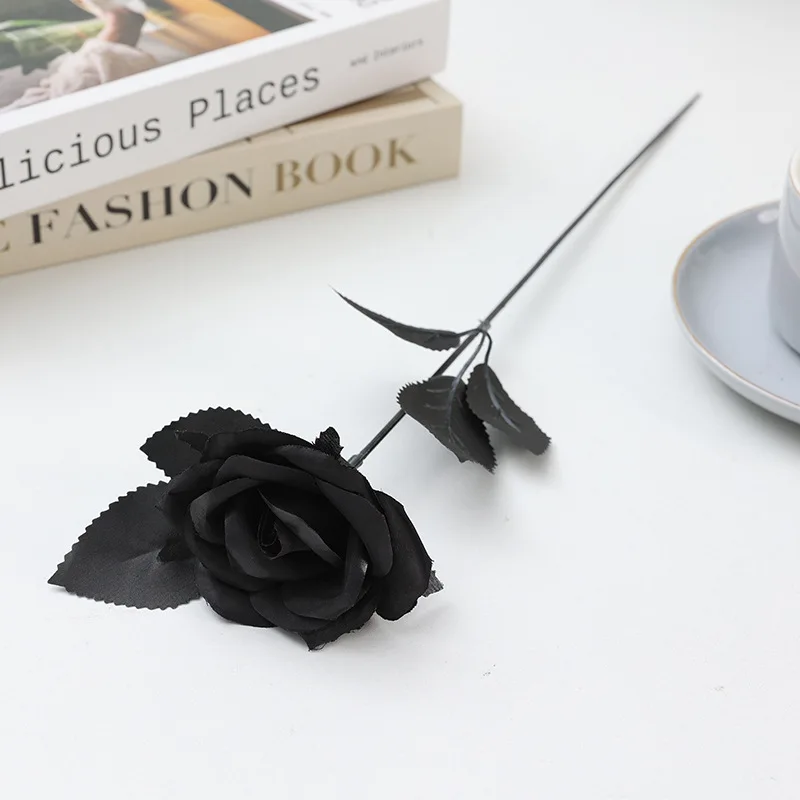 High Quality Custom Red White Single Velvet Rose Real Touch Decorative Flower Stems Graduation Christmas Factory Bulk Wholesale