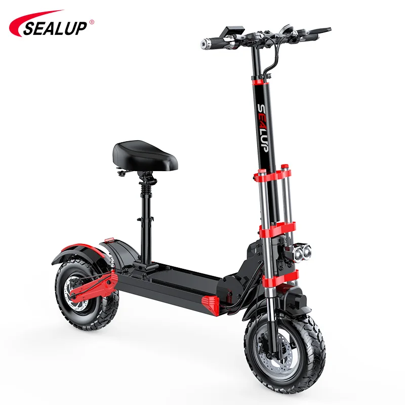 SEALUP Q18 48v 500w 12-дюймовый взрослых внедорожные складной электроскутер рамки и аксессуары для ванной комнаты на