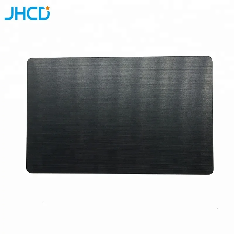 .8mm 0.5mm thickness 86mm x54mm black blank anodized alumina aluminum business cards