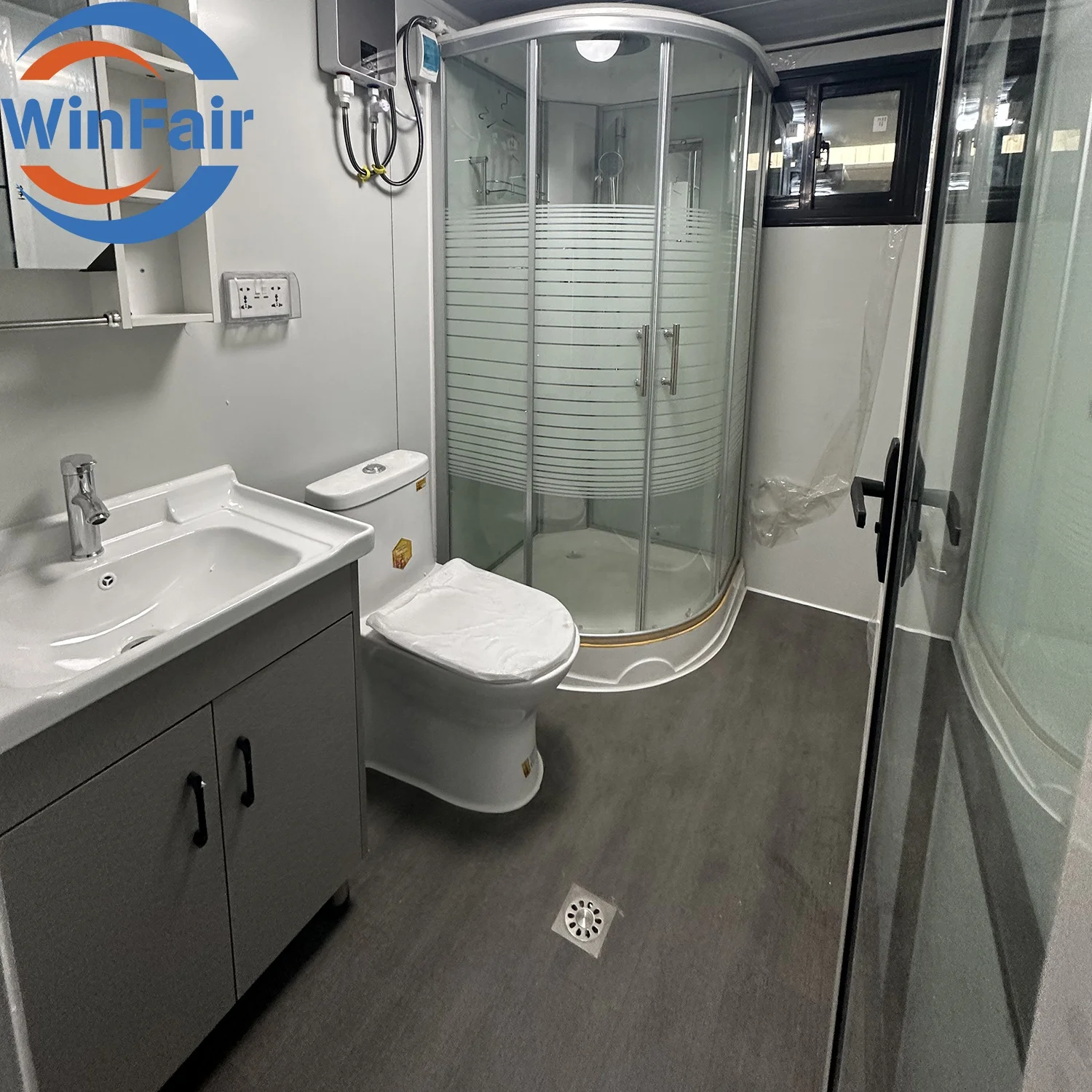 WinFair Luxury Living Expandable Container  prefabricated module Tiny Prefab Foldable Mobile Houses For Living With 2 Bathroom