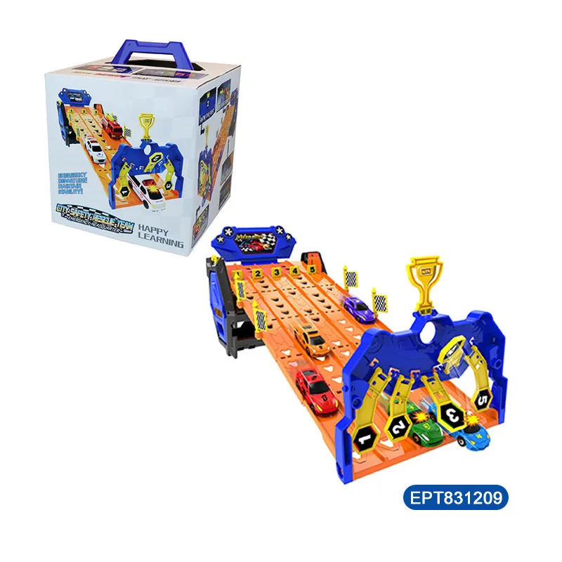 EPT Rail Car Toy Track Parking Rail Cars &3 Scooters