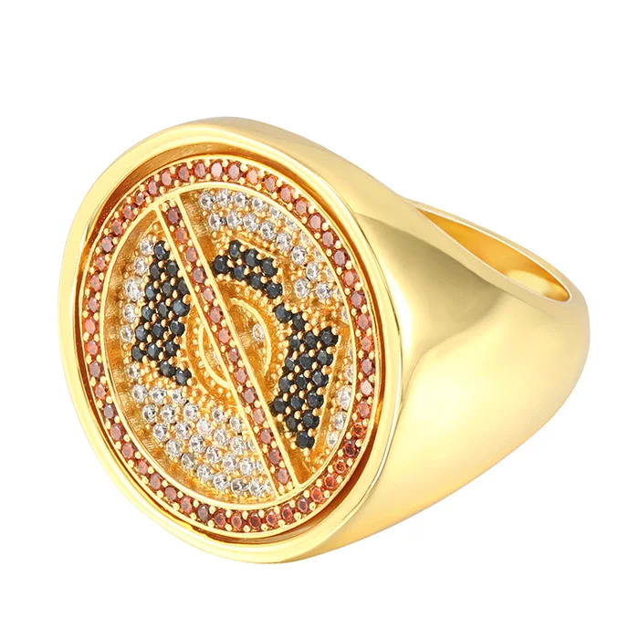 King Yee Hip Hop Dubai Jewelry Gold Ring Models, Features Camera Diamond Ring