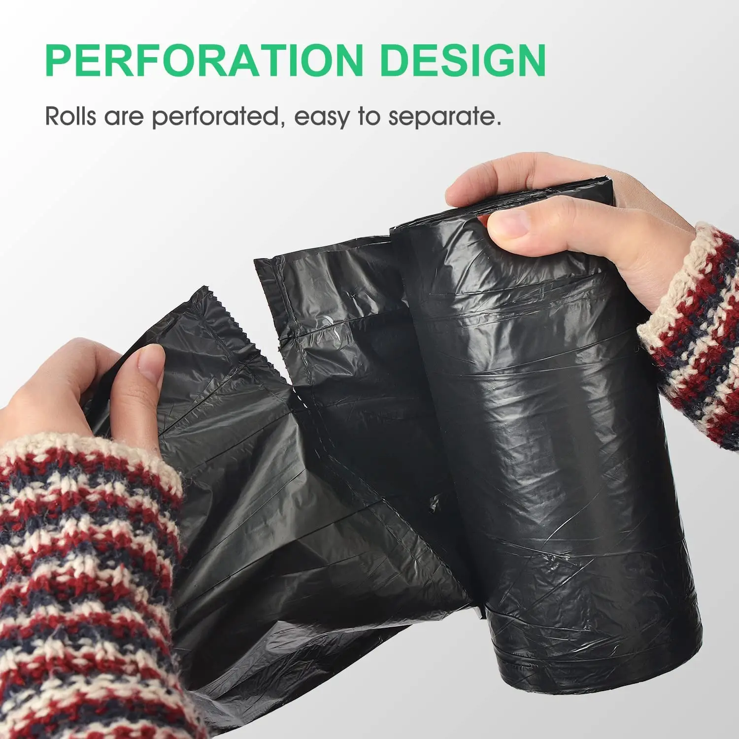 Heavy Duty Drawstring Trash Bags Plastic Medium Garbage Bags Trash Can Liners Unscented For Kitchen Bathroom Bedroom Office