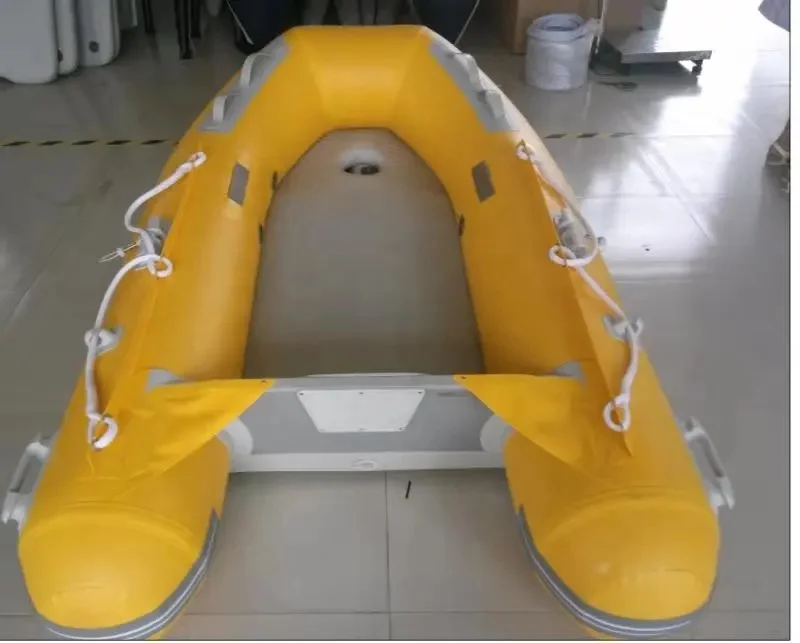10.8 ft Inflatable Boat Inflatable Dinghy Yacht Tender Raft with Air-Deck Floor