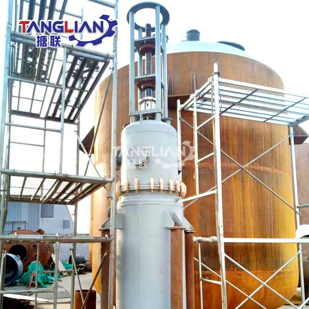 Low operating temperature thin film evaporator with high evaporation rate Thin film evaporator industrial