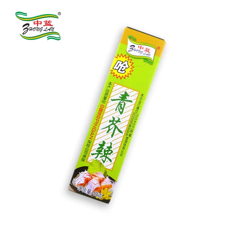 Sushi Sashimi Rice Ball Grilled Squid Salad with Sauce Sauce Packet Wasabi Spicy 43g/Pack  wasabi root