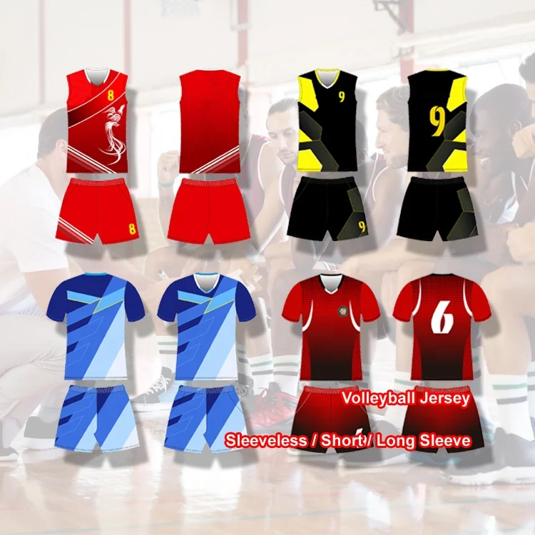 Custom Volleyball Sport Uniform Jersey Set men Women T-shirt Basketball Soccer Volleyball Jersey