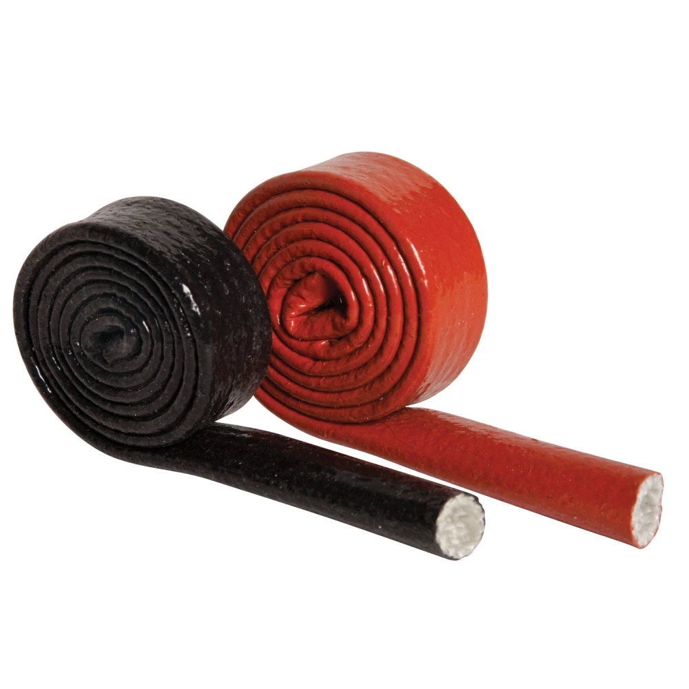 Grinding electrical sparks high temp protection Expandable Braided Fiberglass Sleeve Heat Resistant Fiberglass Sleeve