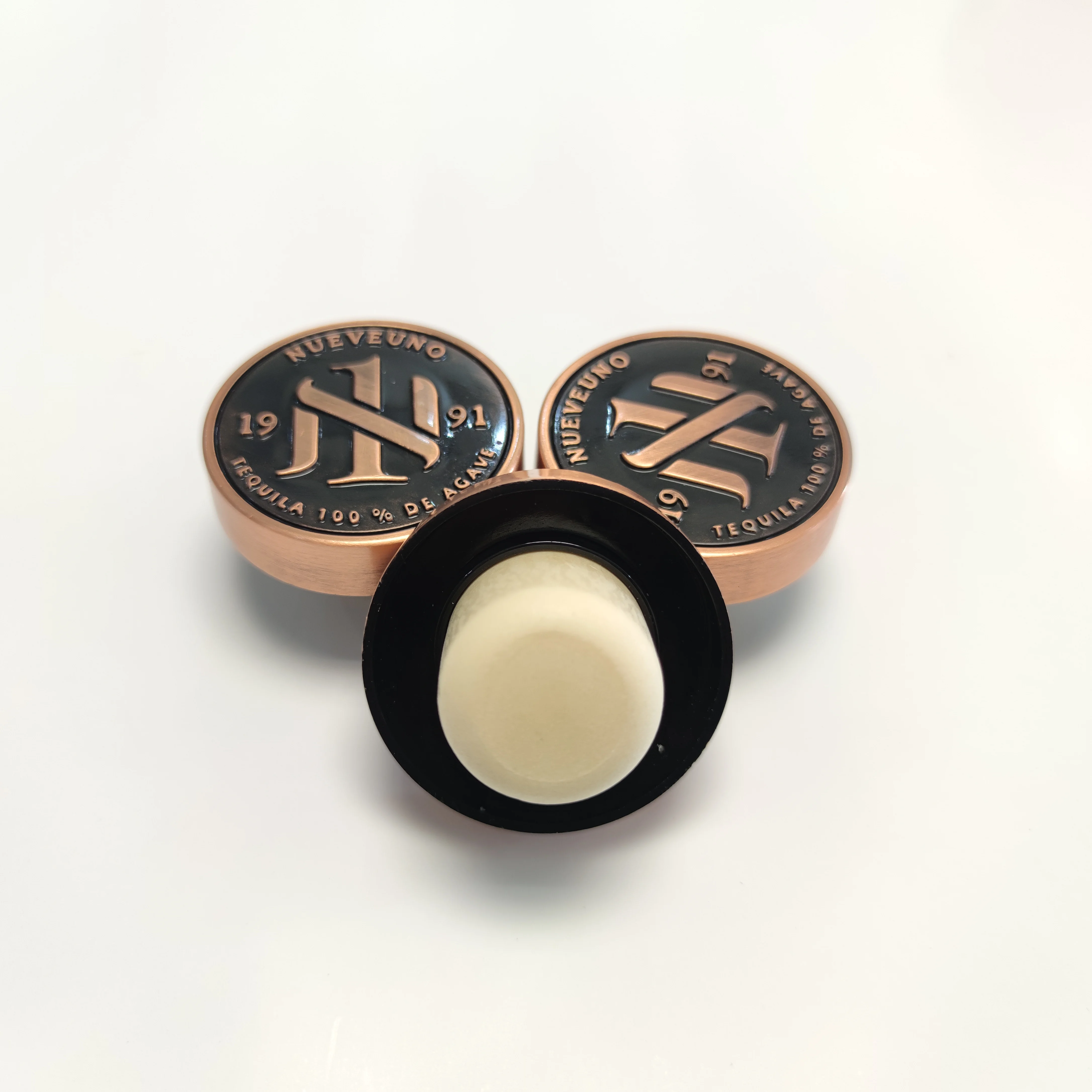 wooden top cap synthetic cork stopper customized logo bar top wooden top cap synthetic cork stopper