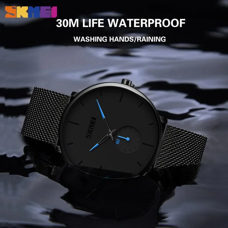 SKMEI 9185 Big Dial Display 30M Waterproof  Mens Style Hand Watch 2023 Relojes Sport Digital Wristwatches Smart Quartz Watch