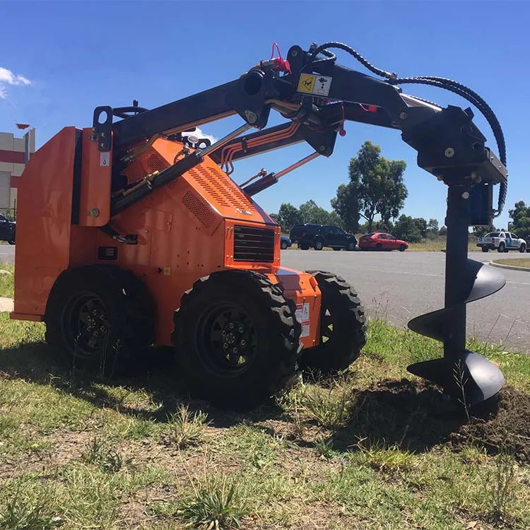 China brand EVERUN ERS500 CE new garden multifunction compact mini wheeled skid steer attachments loader with tracks