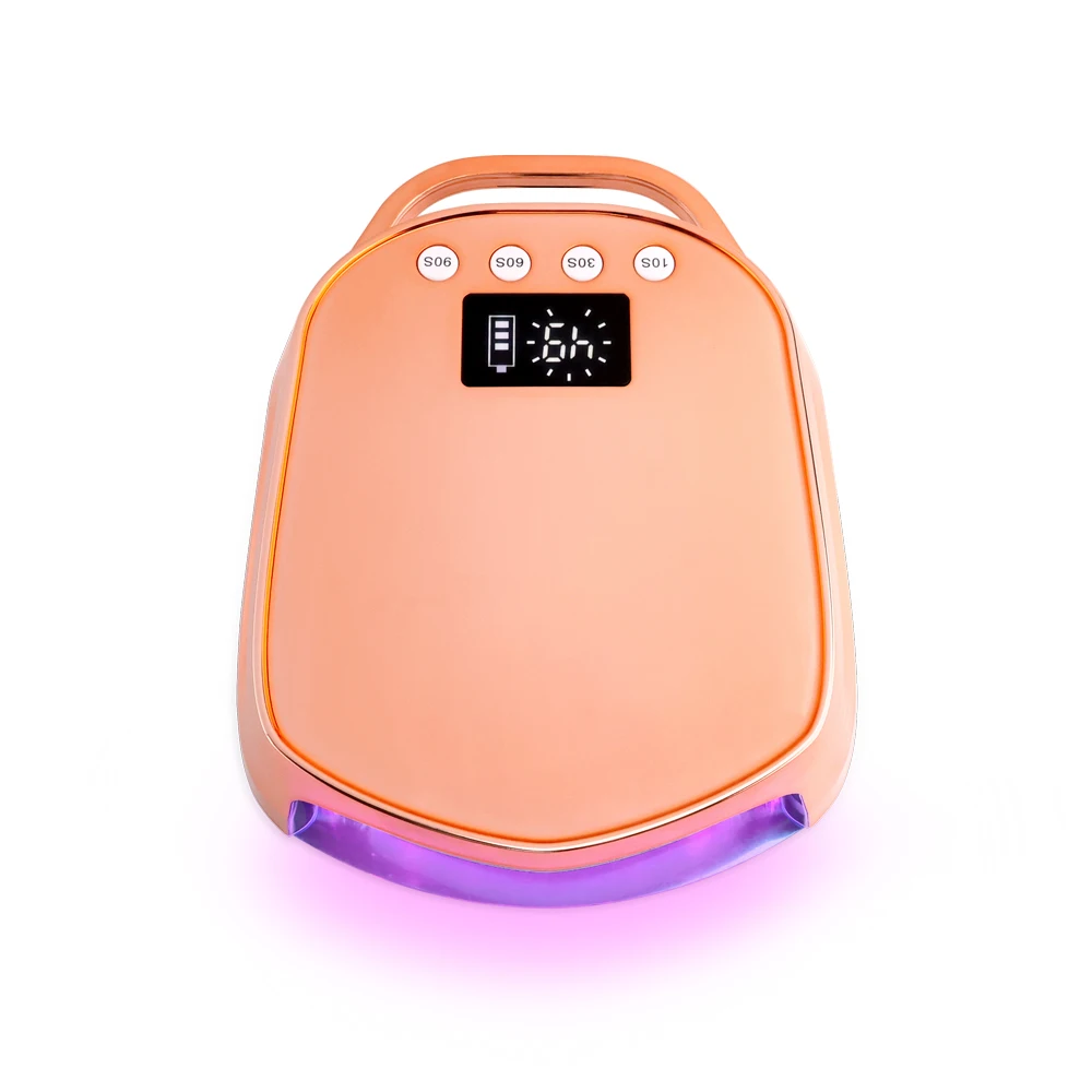 Quick Dry Gel Polish Nail Dryer Machine Rose Gold uv Led Handheld Nail Table Lamp Custom LOGO Rechargeable Nail Drill Lamp Set