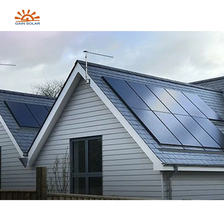 GAINSOLAR solar panel full black 500w full black 550w solar panel tiles roofing sheet system roof tile