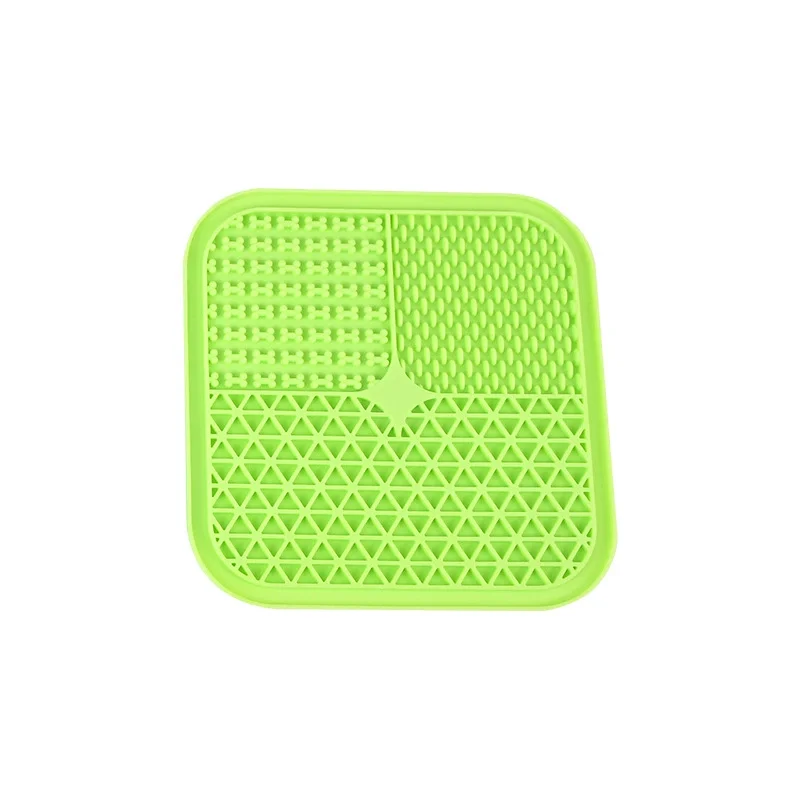Newopean Food Safe Lick Pad Puppy Licking Mats and Distraction Plate Treat Mat Dog Lick Mat with Suction Cups silicone