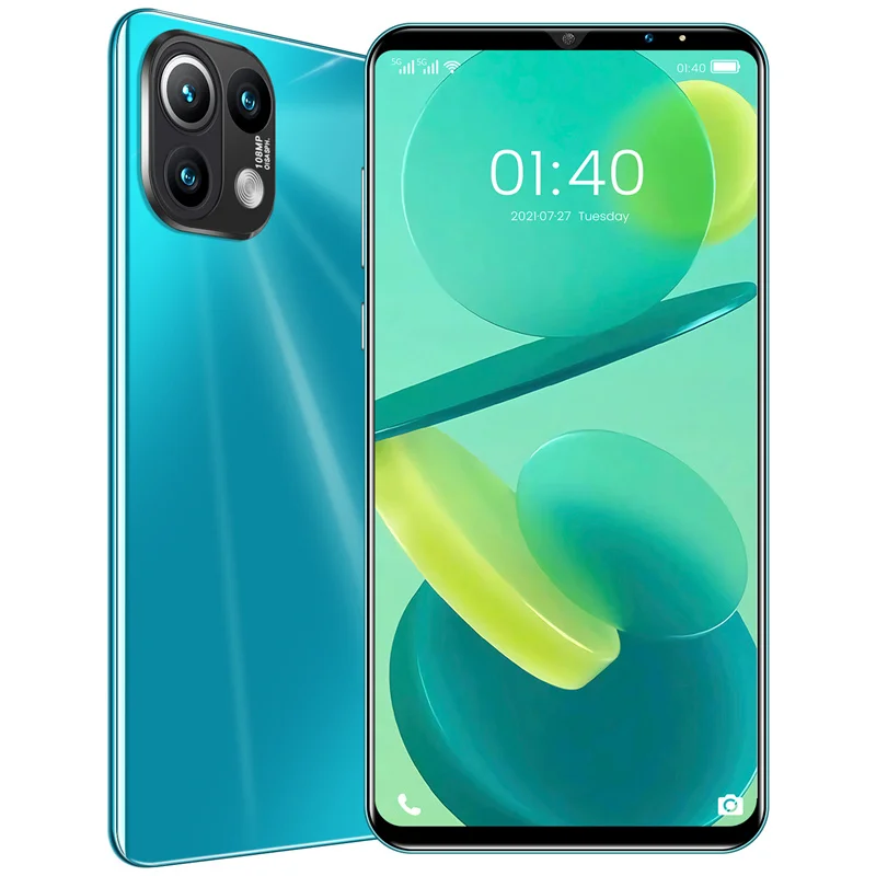 6.1 Inch Full Screen RAM 16GB+ROM 512GB Dual Sim Nano Sim Card 5G Android Mobile Phones Small Cell Phones Smartphone