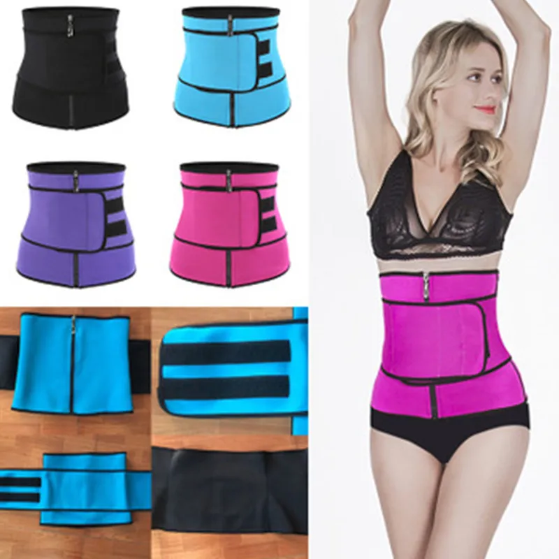 
Neoprene Sauna Sweat Adjustable Waist Trainer Body Vest Belly Wrap Trimmer Slimmer Compression Ladies corset 
