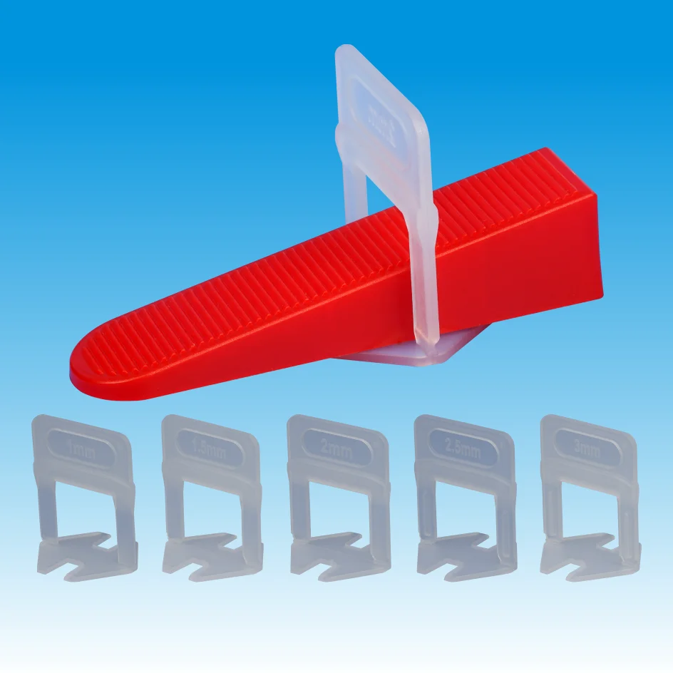 Plastic tile leveling system / clips and wedges ceramic tile leveling /install tools tile leveling system spacer