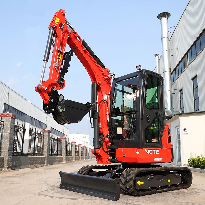 Mini Excavator 3.5 Ton 3 ton EPA Farm New Crawler Digger Compact Mini Bagger Kubota Engine Excavator Machine Price free shipping