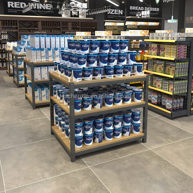 Factory Price Supermarket Retail Promotional Table Discount platform for grocery store display exhibition booth promotion desk