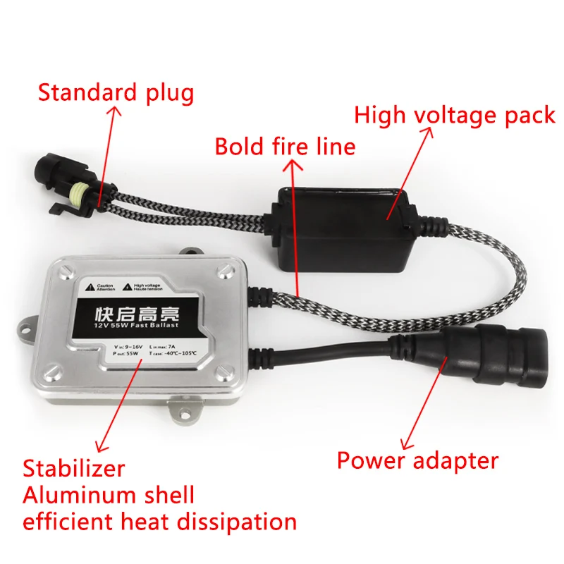 K801 55w led Canbus Decoder error light canceller hid xenon ballast fast start AC electronic ballast 55w auto lighting systems
