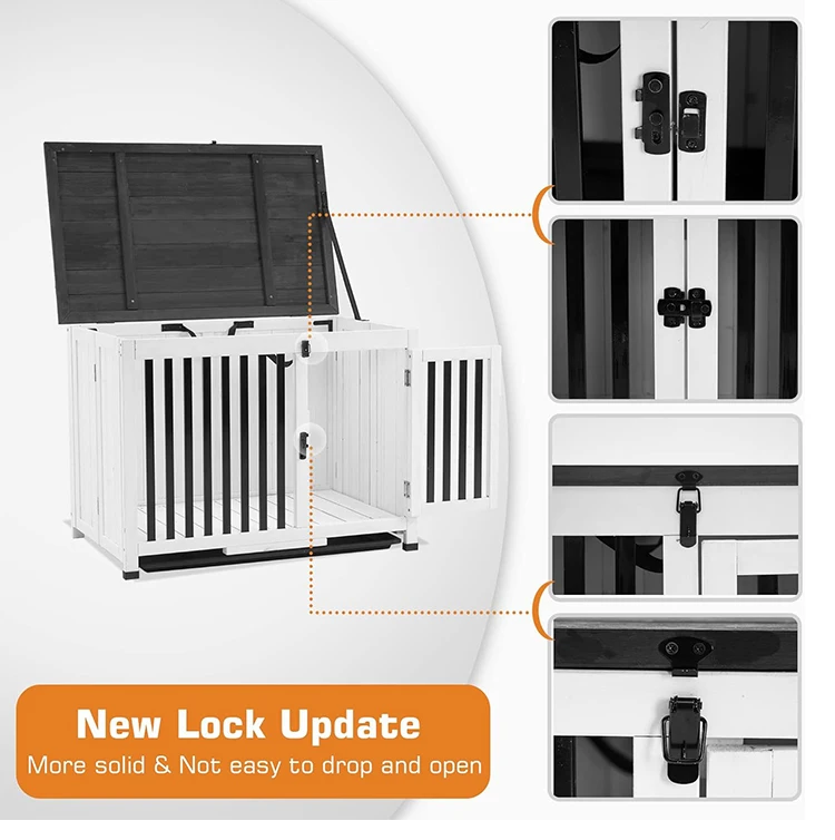 Wholesale Price Indoor Wooden Dogs Furniture House Pet Free Cage Dog Pet Houses Foldable Wooden And iron Small House Dog Cage