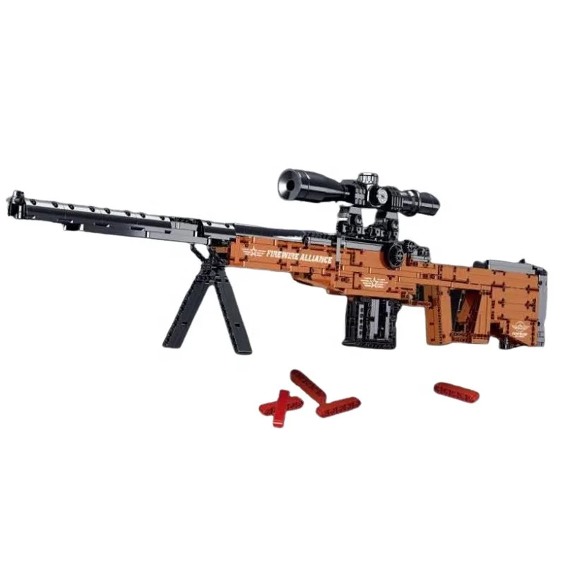 MORK Blocks 051002 Firewire Alliance AWM SNIPER RIFLE DIY Toys Plastic Building Block Toys For Kids