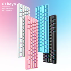 Promotional Lower Price 104 Keys RGB Single Hand Mechanical Gaming Keyboard with high performance