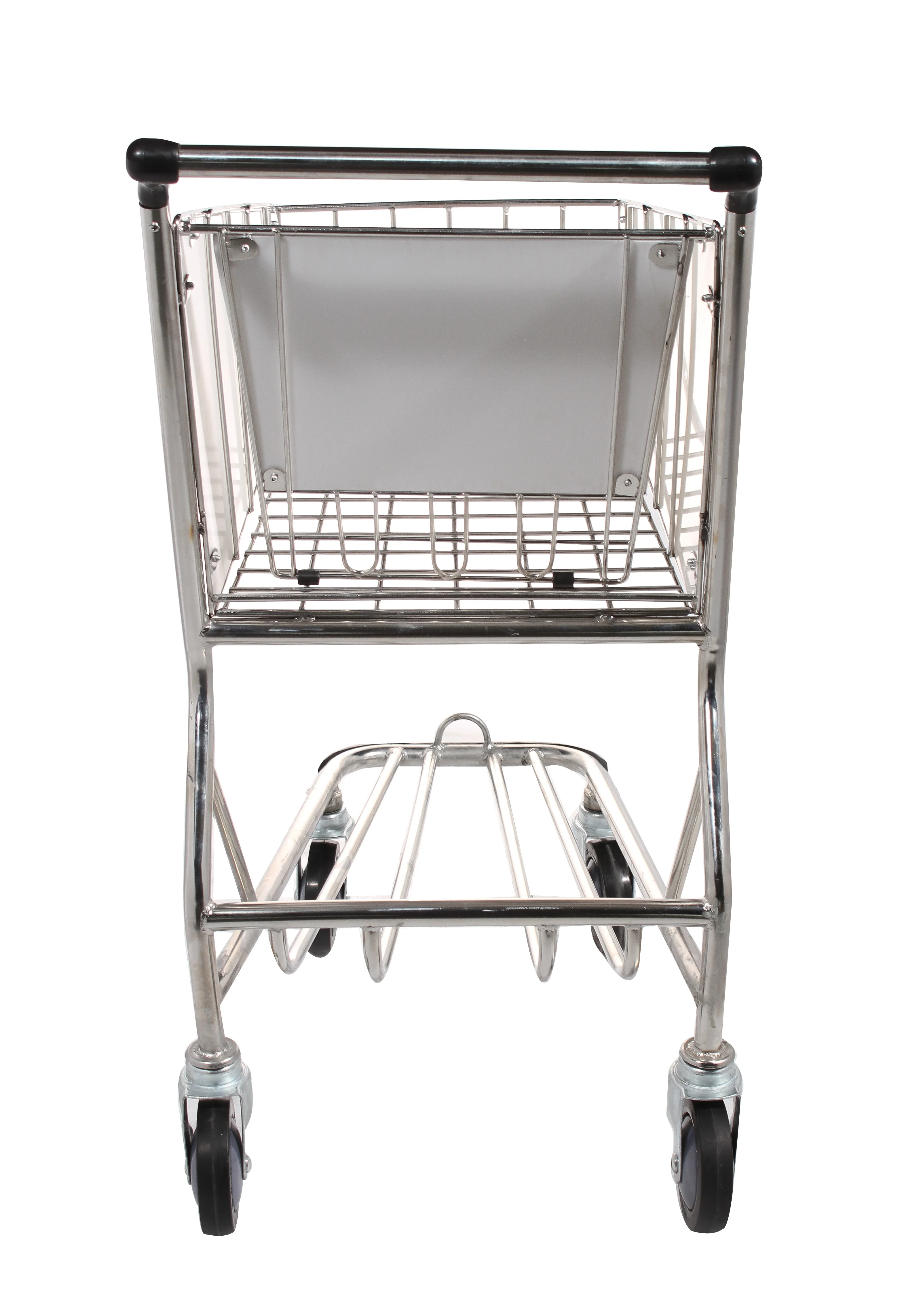 Duty Free Stainless Steel 4 Wheels Airport Shopping Trolley