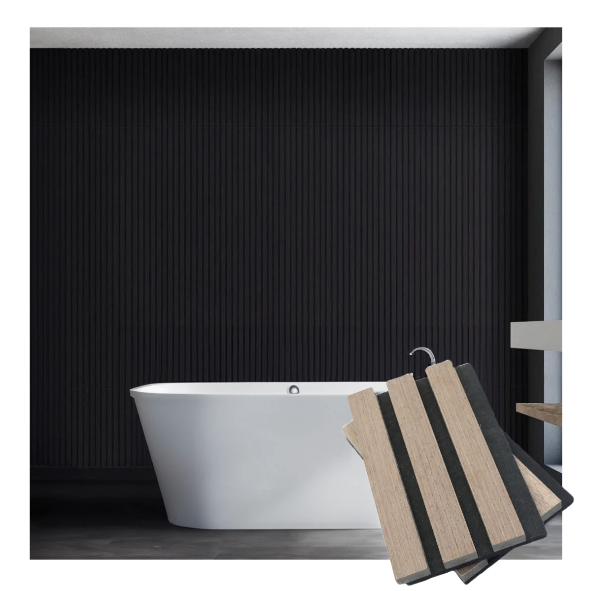 Hot Sale Wood Veneer Natural Oak 3d model design Acoustic Slat Wood Wall Panels Wall Acoustic Panel Interior Decoration