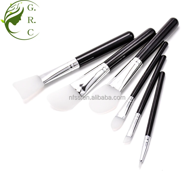 Customizable Competitive Price Private Label Large Eye Cosmetic Brushes Silicone Travel Makeup Brush Set With Holder Strap Pack