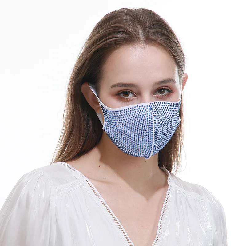 SHIHAN Wholesale 2020 Yiwu New Style Rhinestone Party Fashion Mask for women