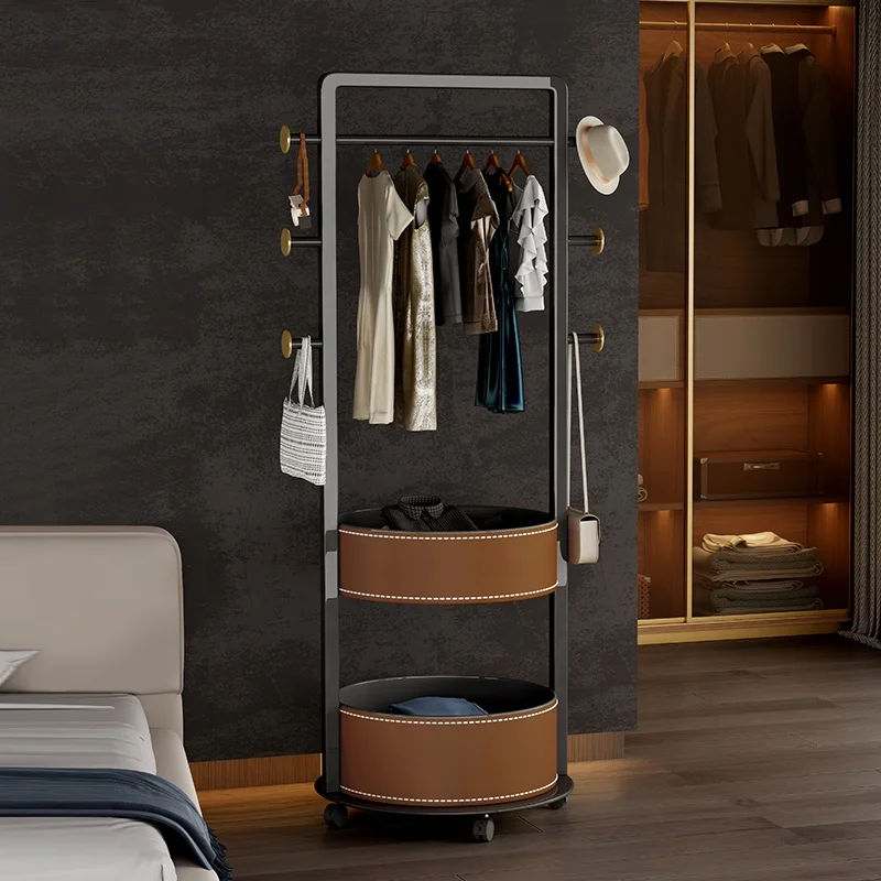 coat rack in leather carbon steel for living room metal coat rack