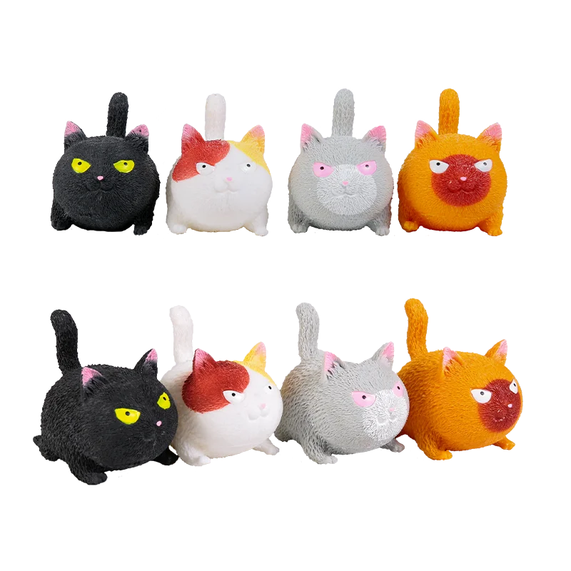 Wholesale Sensory Anti Stress Toys Kids 4 PCS Set Cute TPR Soft Squeeze Angry Toy