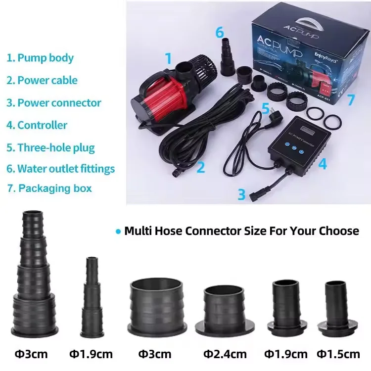 QihangRAS 110V 220V Garden Pool Fountain Water Pump Fish Tank Aquarium Filter Pump 204V Ac Koi Pond Pump