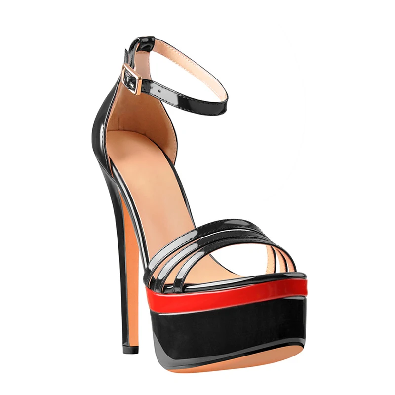 WETKISS Wide Feet Lady Shoes Sexy Spike Heels Sandals Women Summer Heel Sandals 2021 Ankle Strap Platform Sandals OEM