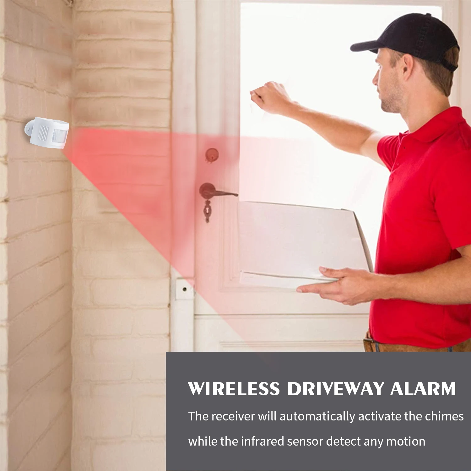 Wireless Driveway Alarm Magnetic Door Sensor Anti Theft Windows Alarm Door Security Alarm