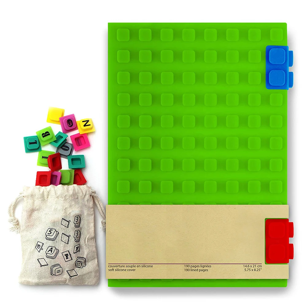 Fashion Popular Premium 2017 Fancy Diary A5 Blank Silicone Cover Notebook