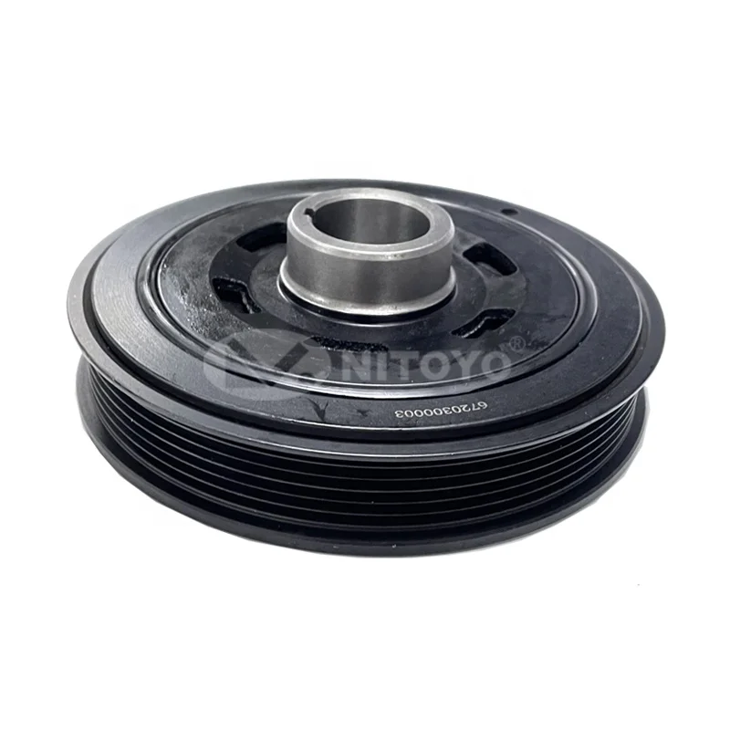 NITOYO Auto parts Damper Assy  Isolation 6720300003 Crankshaft Pulley Used For SSANGYONG Rexton Korando C Sports Stavic Diesel