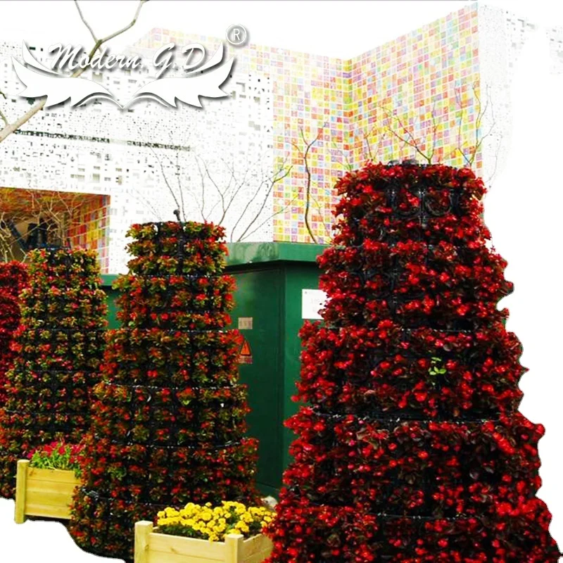 Outdoor landscaping  modeling pp material plastic pot ordinary pots with buckle