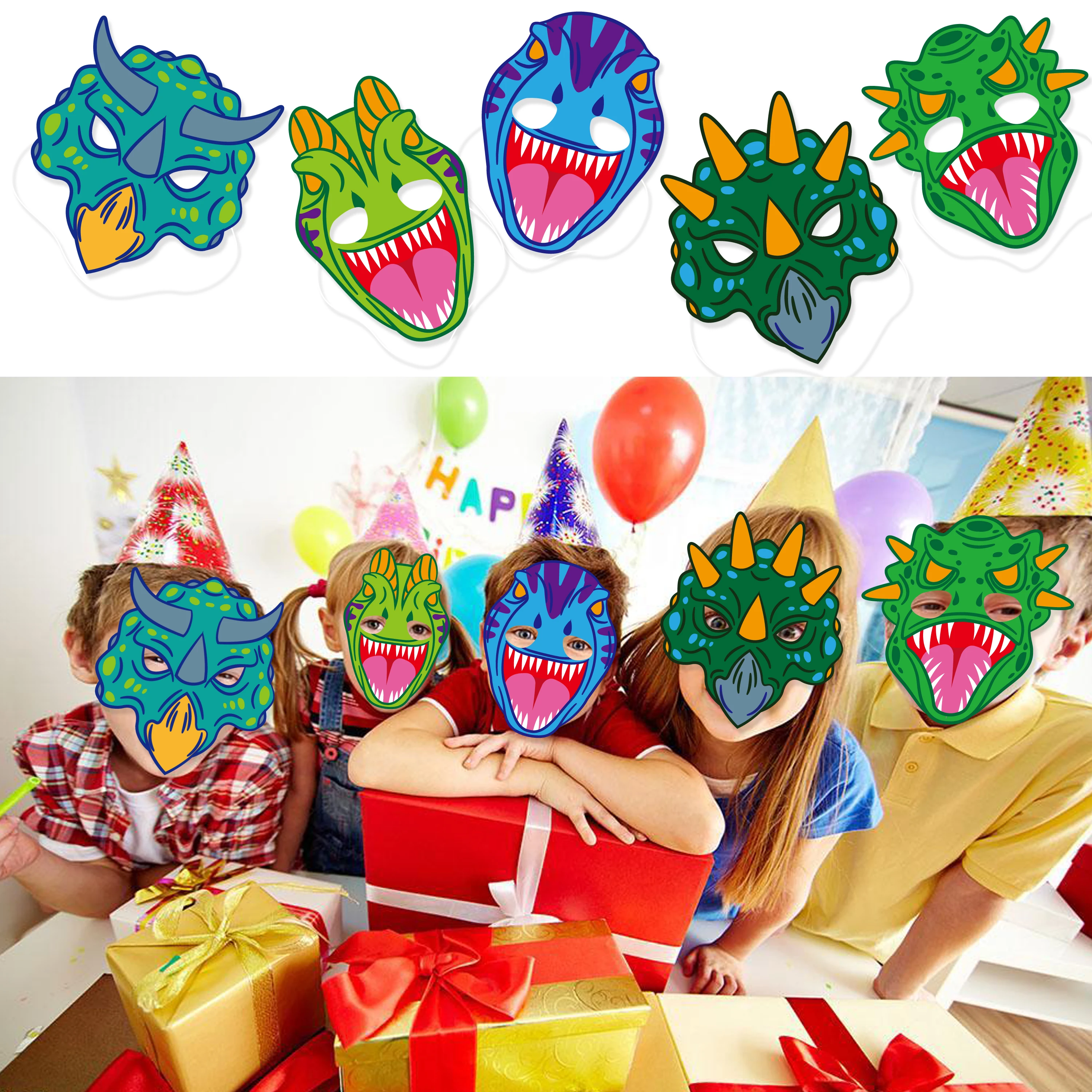 Wholesale High Quality Dinosaur Designs Cosplay Party Mask Halloween Mask For Theme Birthday Dinosaur Party