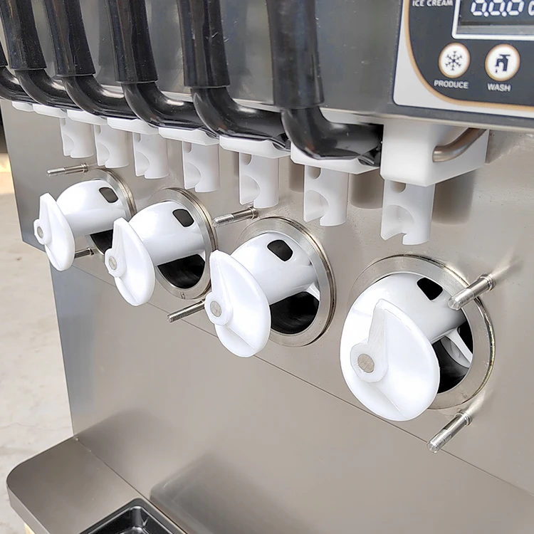 CE Rohs 7 flavors ice cream machine/commercial soft frozen yogurt ice cream mixer/7 in 1 ice cream maker