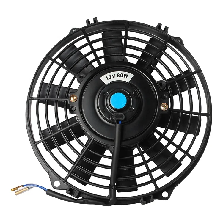 High Performance 9 inch 80w 12v 24v Universal Electric Car Radiator Cooling Fan