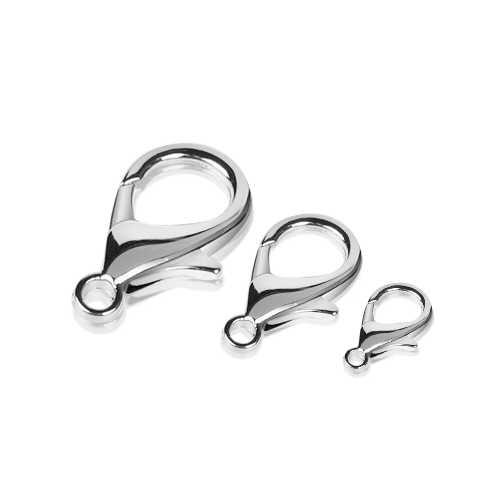 Wholesale DIY Metal Lobster Clasp for Jewelry Making 12mm Alloy & Zinc Buckle Accessories for Necklace Bracelet Keychain