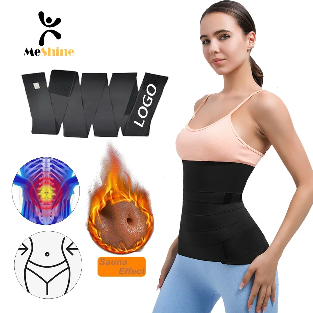 Высококачественная мягкая нейлоновая повязка, повязка на пояс 4 м для тренировки талии, утягивания живота, похудения, пояса