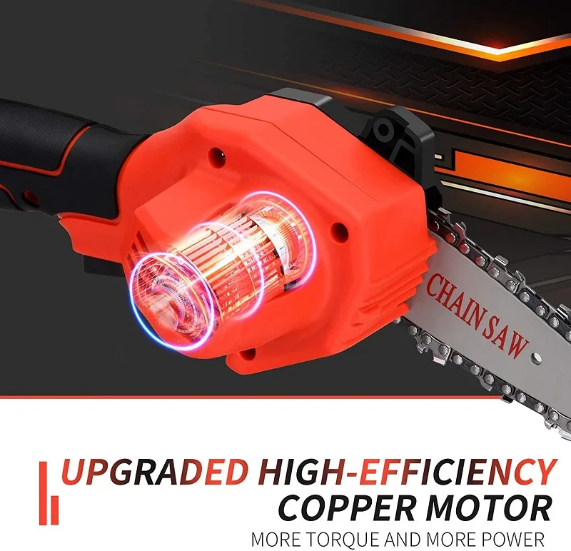 Hot Sale 8inch Cordless Portable Telescopic Extension Pole Large Lithium Battery Capacity Brushless  Chainsaw parkside chainsaw