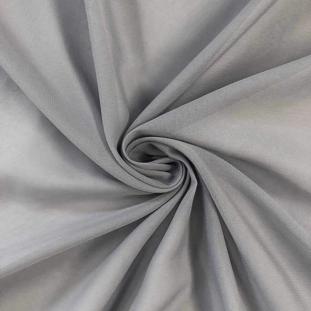 Polyester Sheer Voile Silk And Soft Chiffon Fabric  High Quality curtain fabric for for wedding living room