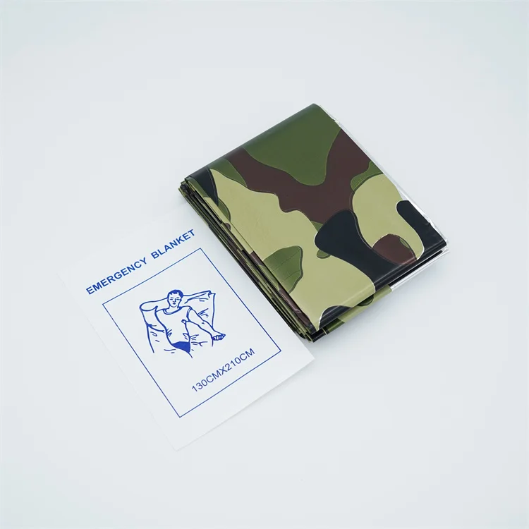 Алюминиевая фольга Mylar камуфляжное Впитывающее одеяло для аварийного выживания тепловое от производителя с CE ISO зарегистрированным