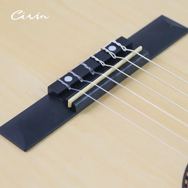 Cheap Wholesale Guitars Custom 39Inch Basswood Plywood Wooden Classic Acoustic Classical Guitar For Beginner