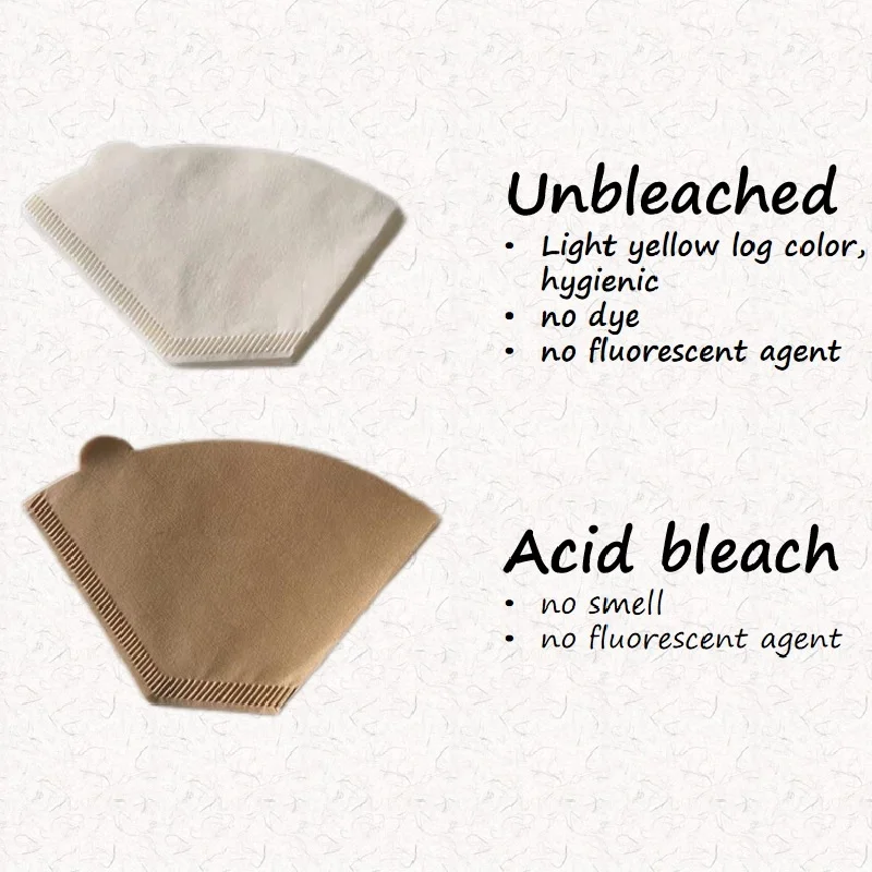 U103 Factory Price Unbleached U Shape Coffee Paper filters With Ear 103/104
